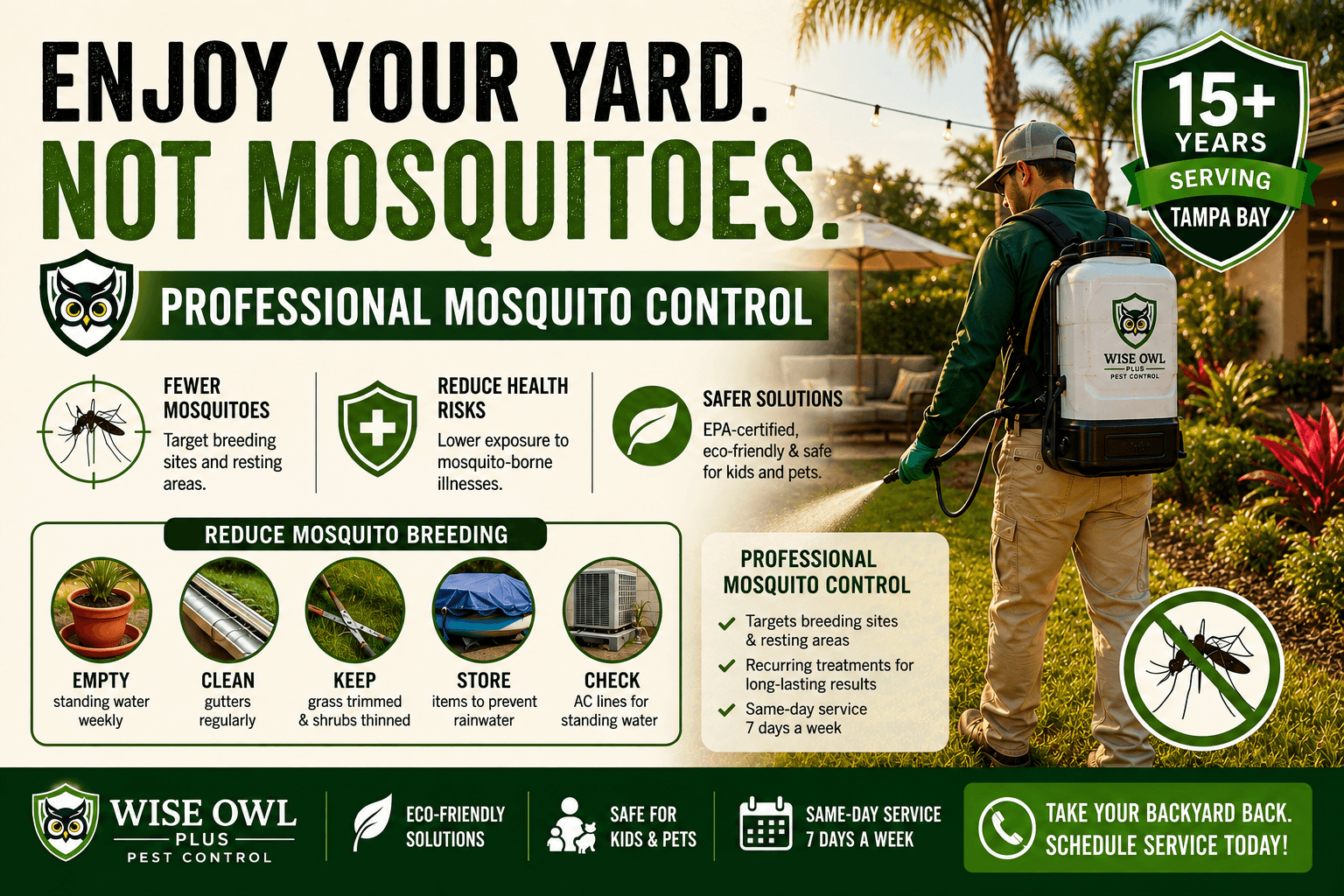 Why Late Summer Is Peak Mosquito Season in Tampa Bay